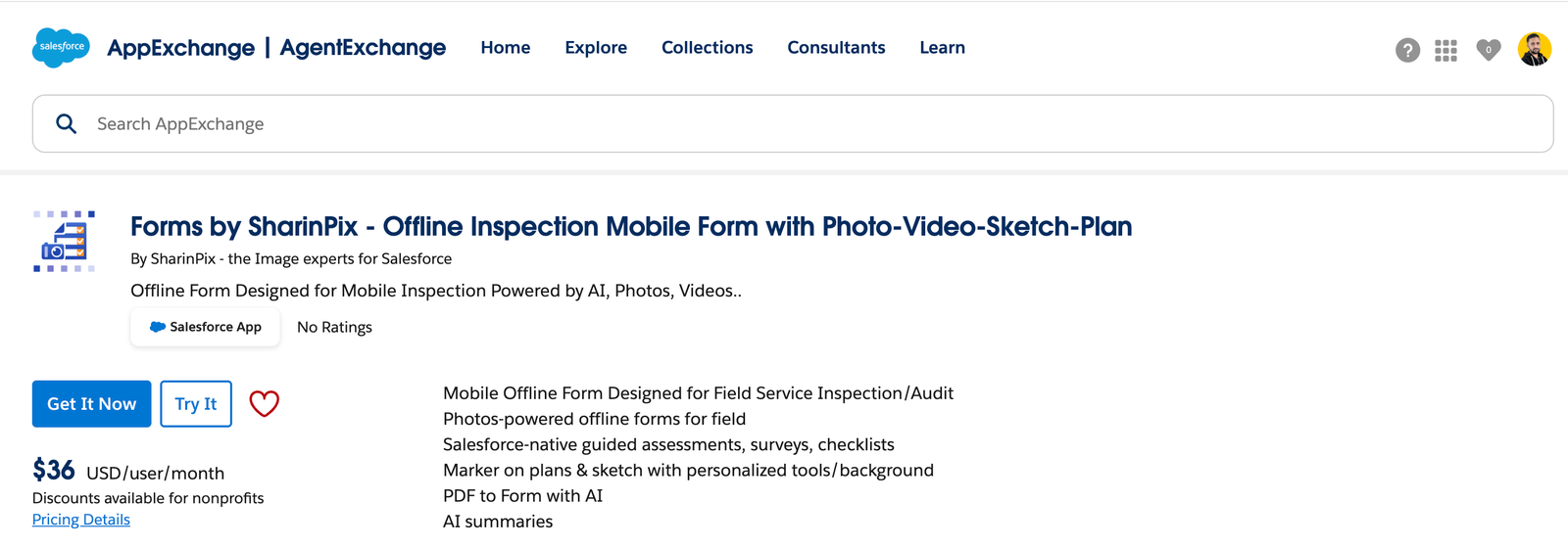 SharinPix Forms in AppExchange